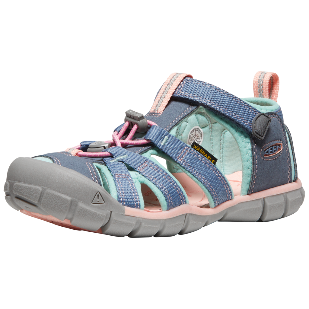 KEEN Kinder Trekkingsandalen Y Seacamp II CNX, Grau, aus Polyester von KEEN