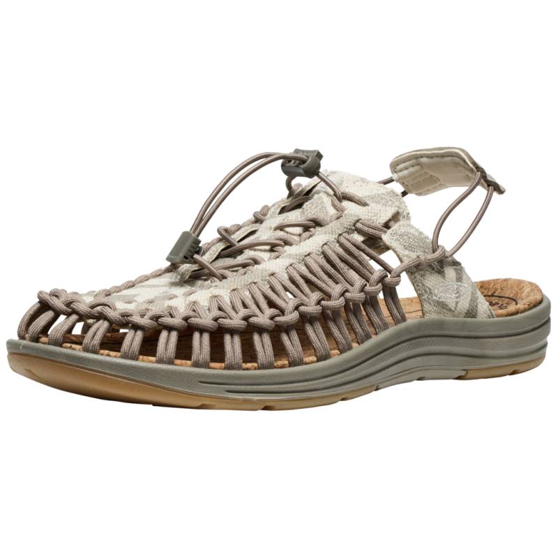 KEEN Unisex Freizeitsandalen A Uneek II Convertible Canvas, Beige, aus von KEEN