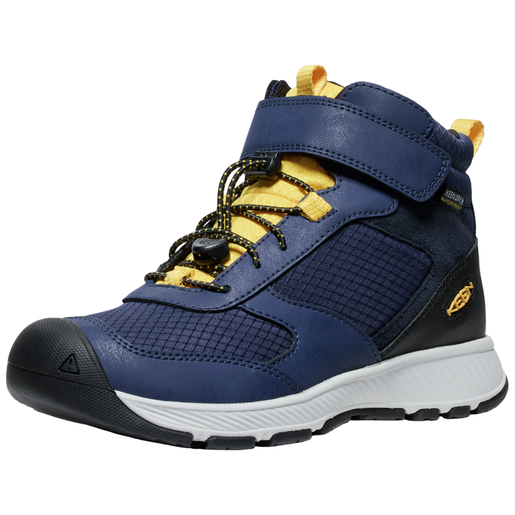 KEEN Unisex Multifunktionsschuhe Y Skua Mid WP, Blau, aus wasserdichtem Leder von KEEN