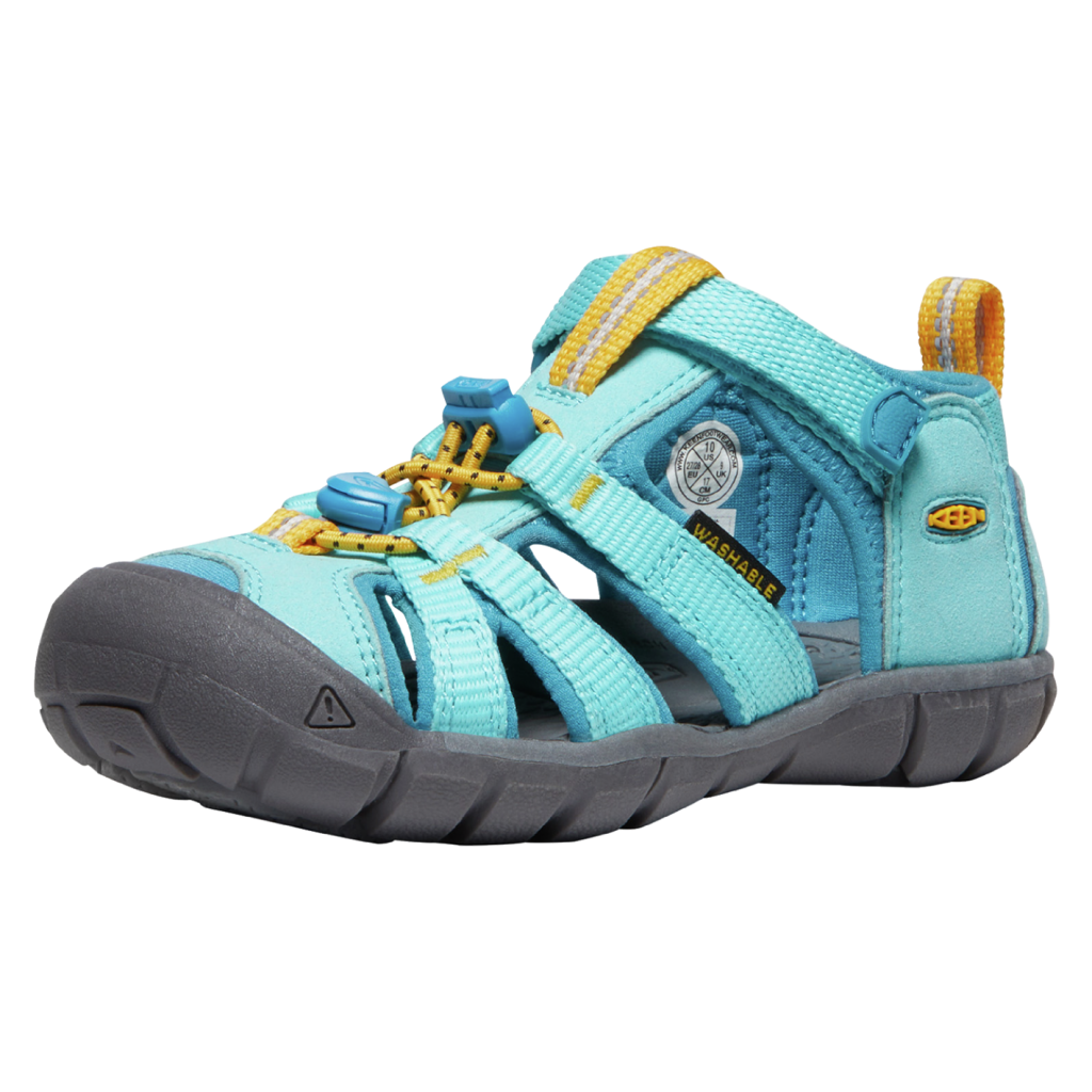 KEEN Unisex Trekkingsandalen C Seacamp II CNX, Blau, aus Polyester KEEN Unisex Trekkingsandalen C Seacamp II CNX, Blau, aus Polyester von KEEN
