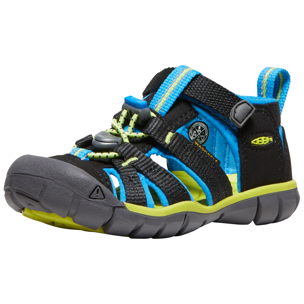 KEEN Unisex Trekkingsandalen C Seacamp II CNX, Schwarz, aus Polyester KEEN Unisex Trekkingsandalen C Seacamp II CNX, Schwarz, aus Polyester von KEEN