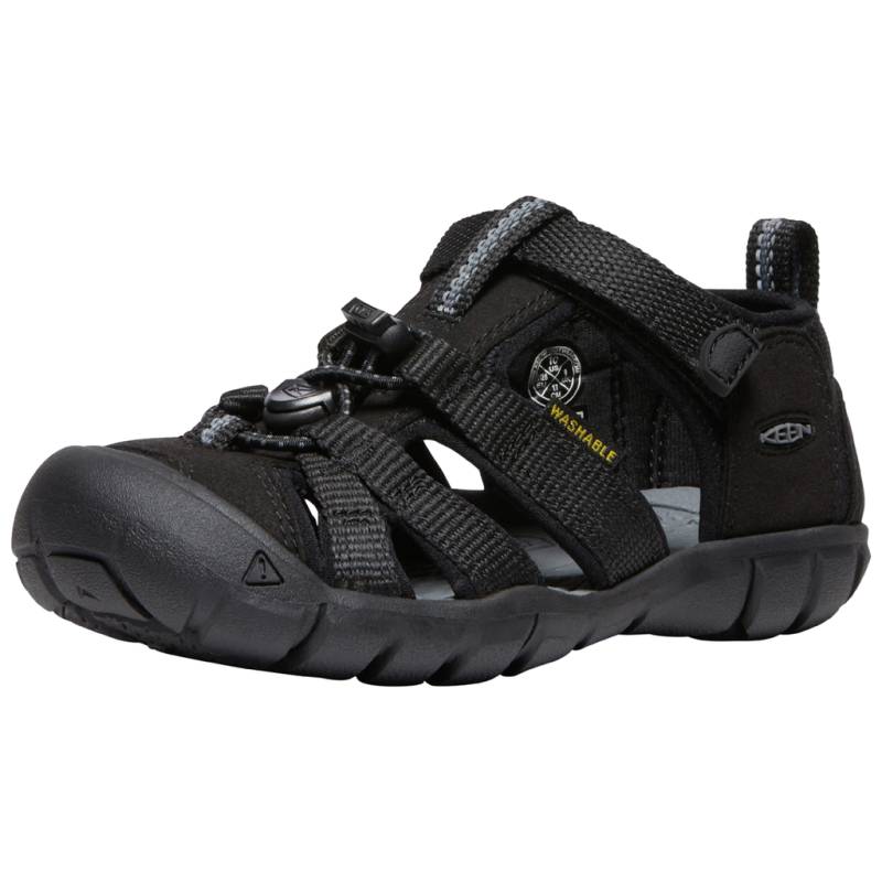 KEEN Unisex Trekkingsandalen C Seacamp II CNX, Schwarz, aus Polyester von KEEN