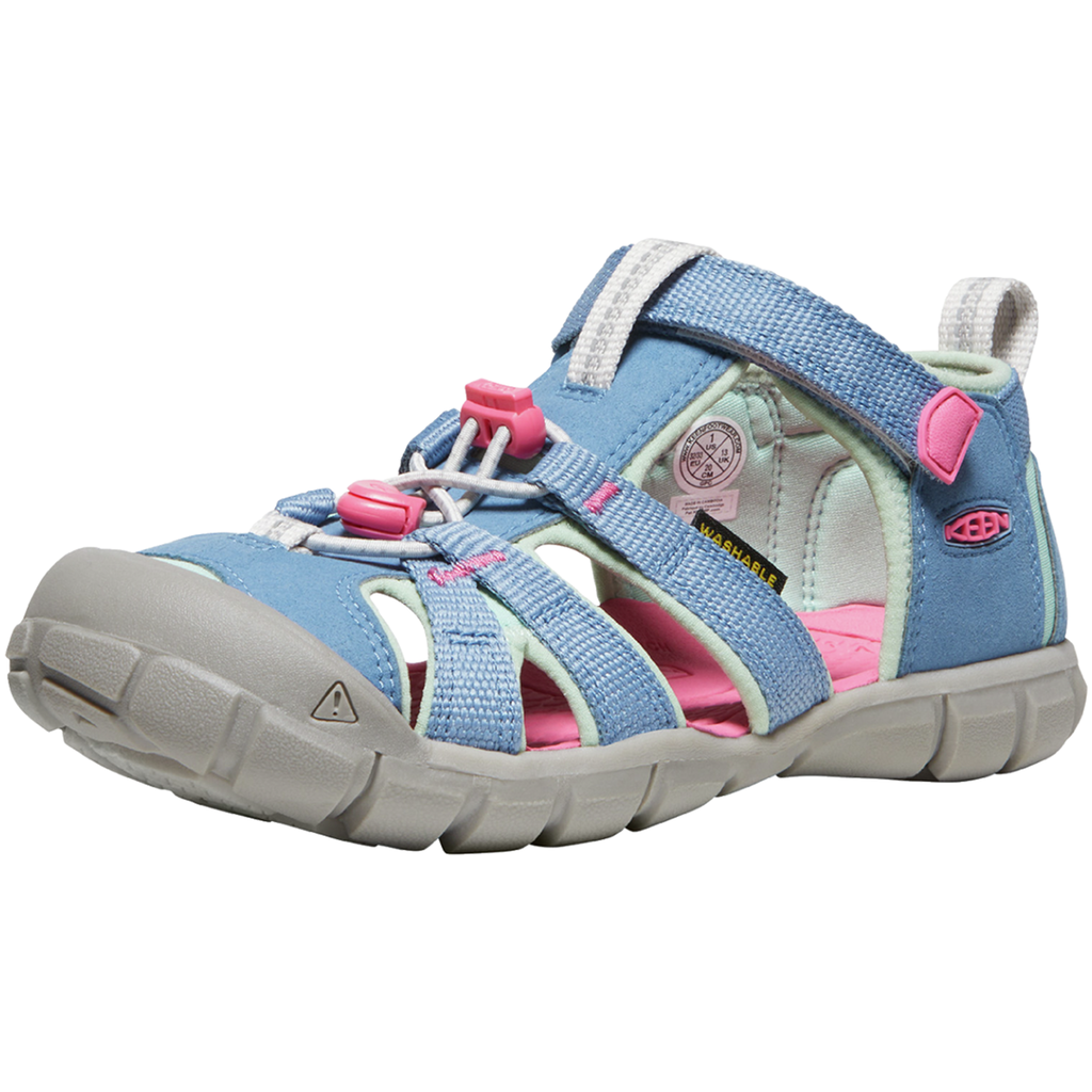 KEEN Unisex Trekkingsandalen Y Seacamp II CNX, Blau, aus Polyester KEEN Unisex Trekkingsandalen Y Seacamp II CNX, Blau, aus Polyester von KEEN