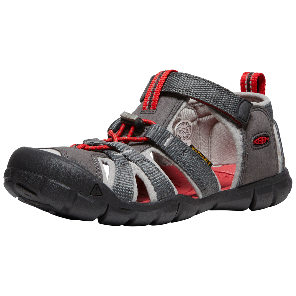 KEEN Unisex Trekkingsandalen Y Seacamp II CNX, Grau, aus Polyester KEEN Unisex Trekkingsandalen Y Seacamp II CNX, Grau, aus Polyester von KEEN