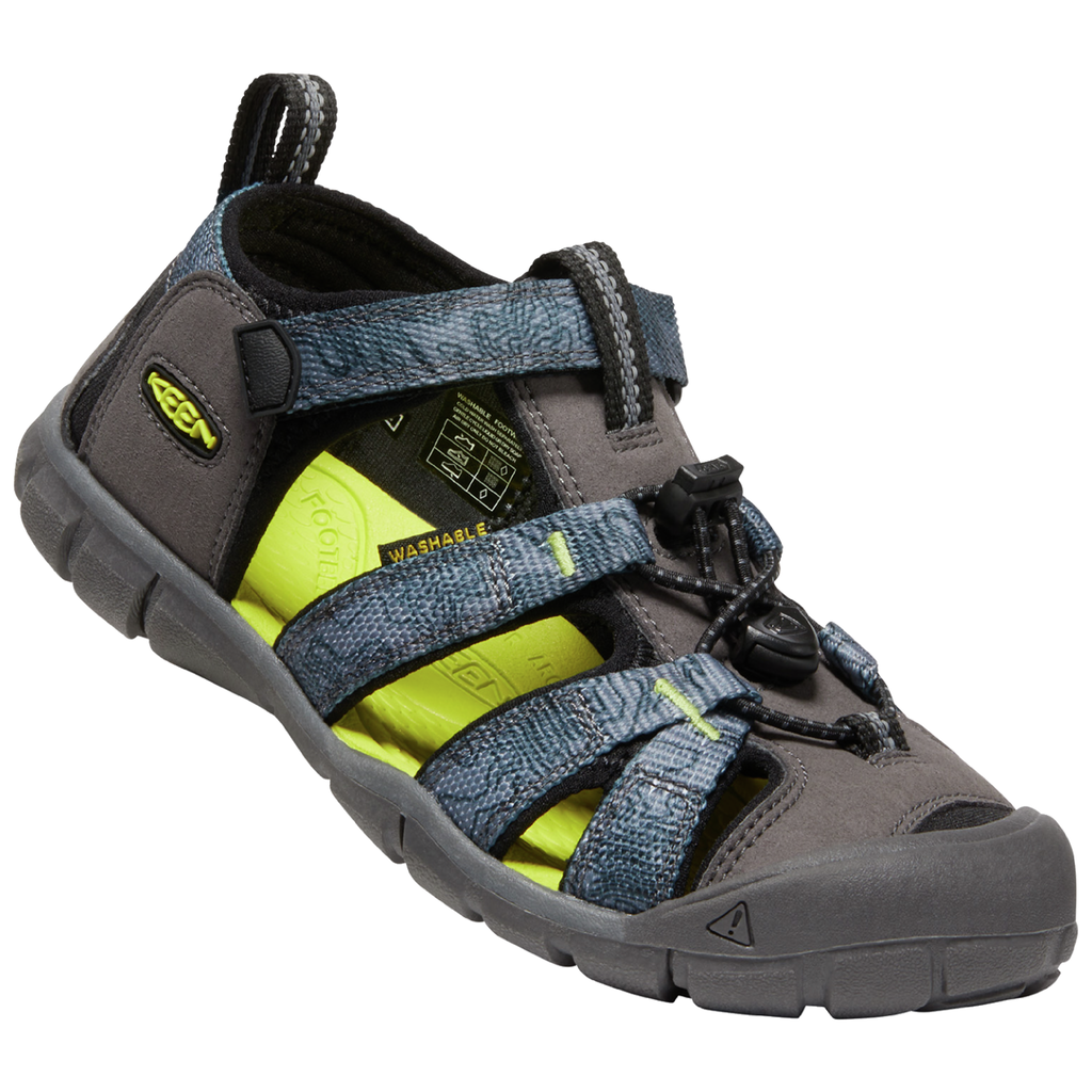 KEEN Unisex Trekkingsandalen Y Seacamp II CNX, Grau, aus Polyester KEEN Unisex Trekkingsandalen Y Seacamp II CNX, Grau, aus Polyester von KEEN