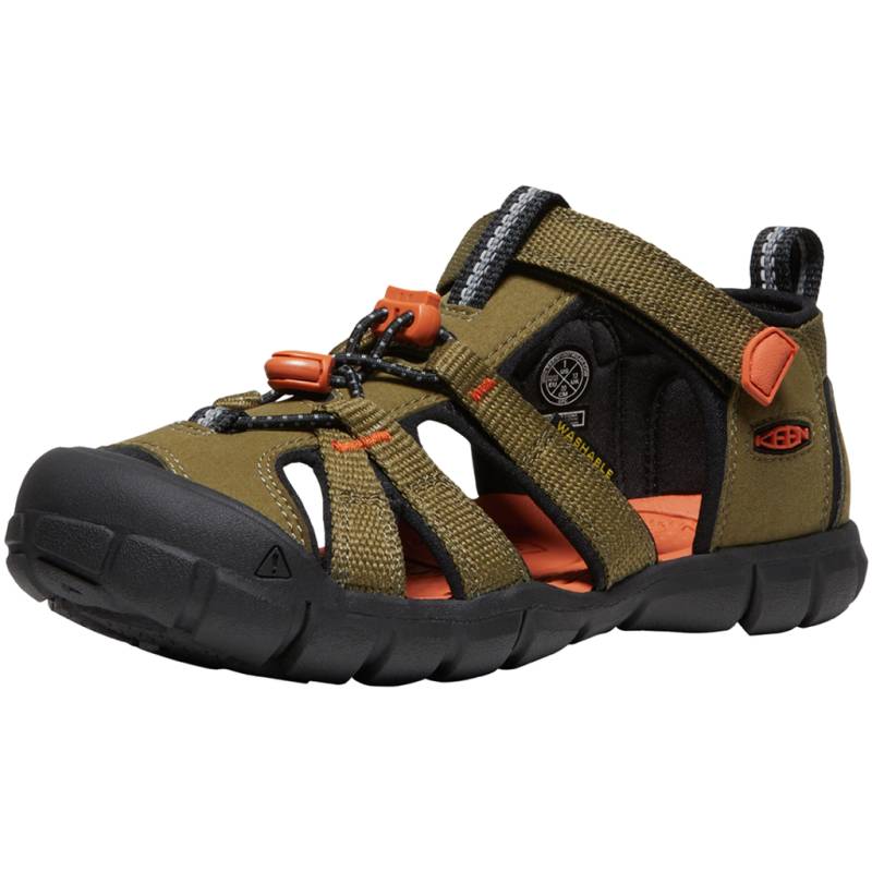KEEN Unisex Trekkingsandalen Y Seacamp II CNX, Grün, aus Polyester von KEEN