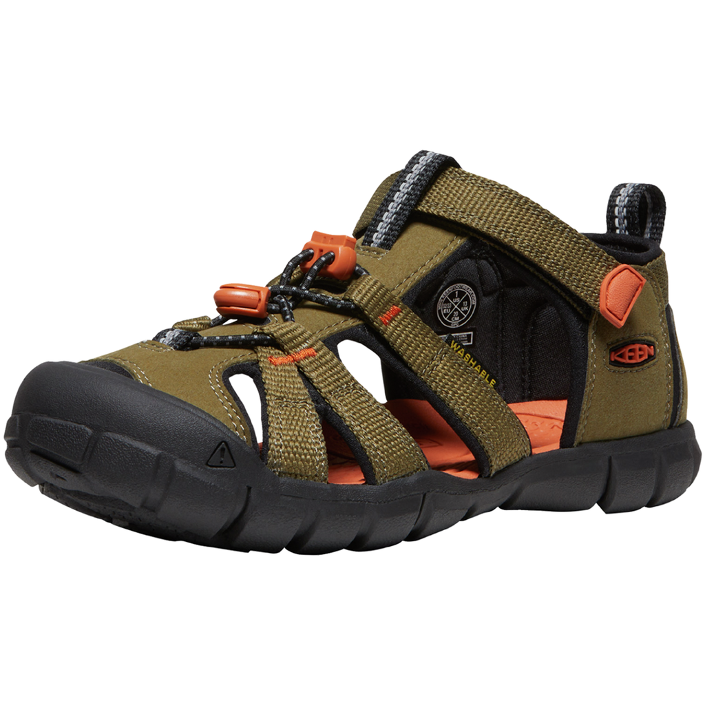 KEEN Unisex Trekkingsandalen Y Seacamp II CNX, Grün, aus Polyester KEEN Unisex Trekkingsandalen Y Seacamp II CNX, Grün, aus Polyester von KEEN