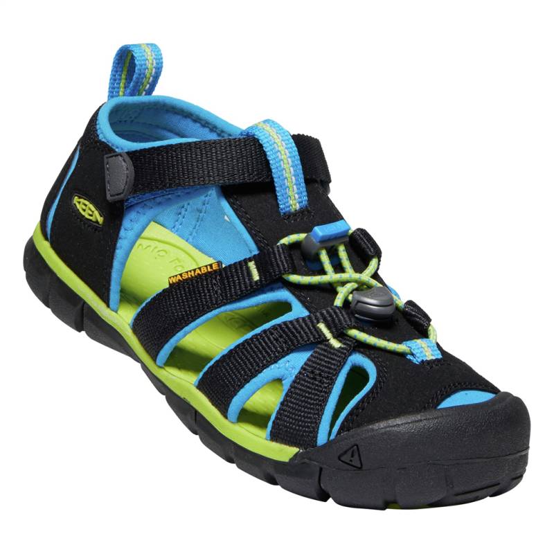 KEEN Unisex Trekkingsandalen Y Seacamp II CNX, Schwarz, aus Polyester von KEEN
