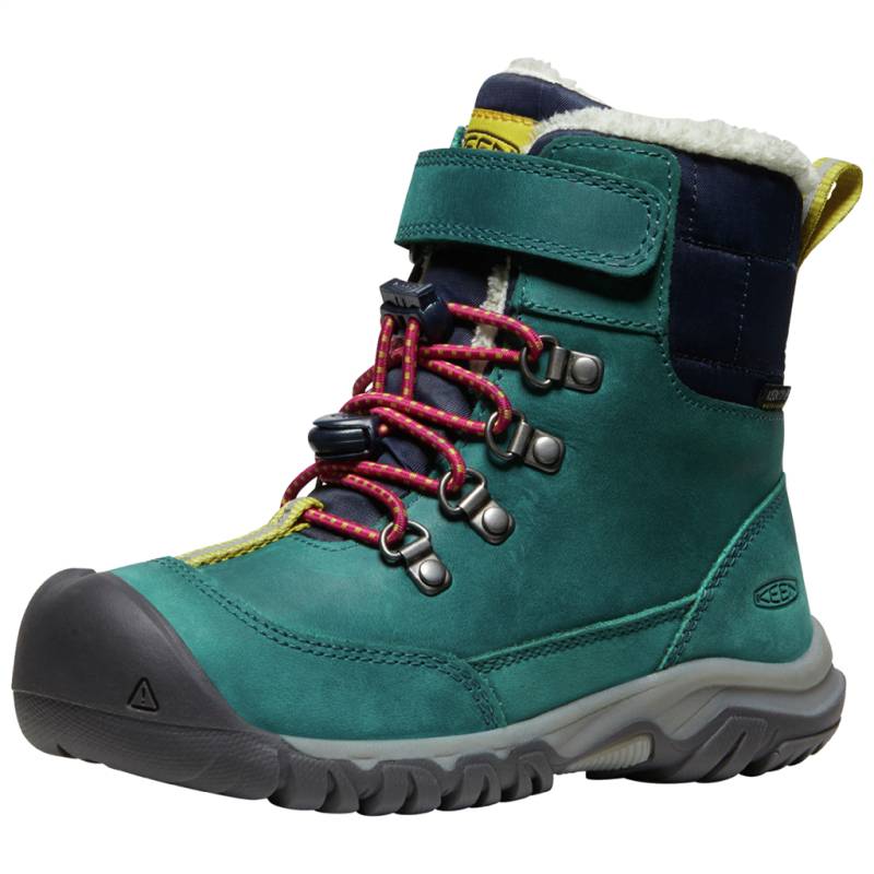 KEEN Unisex Winterschuhe C Kanibou WP, Blau, aus wasserdichtem Leder von KEEN
