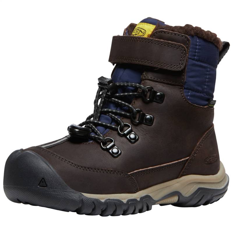 KEEN Unisex Winterschuhe C Kanibou WP, Braun, aus wasserdichtem Leder von KEEN