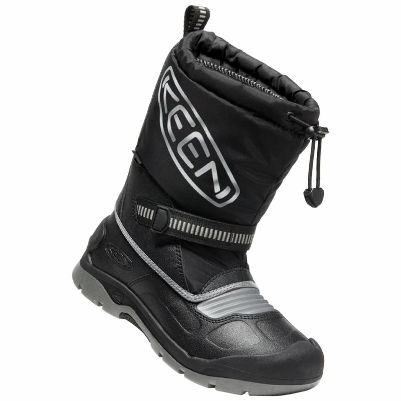 KEEN Unisex Winterschuhe C Snow Troll WP, Schwarz, aus Nylon von KEEN