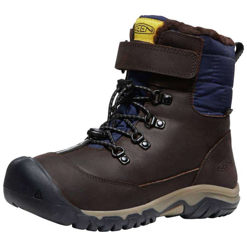 KEEN Unisex Winterschuhe Y Kanibou WP, Braun, aus wasserdichtem Leder von KEEN