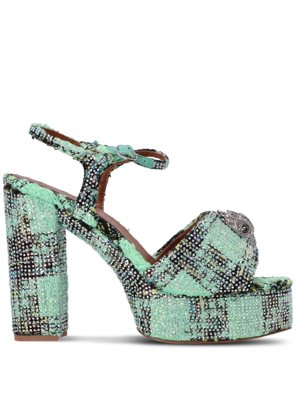 KG Kurt Geiger Kensington 125mm platform sandals - Green von KG Kurt Geiger