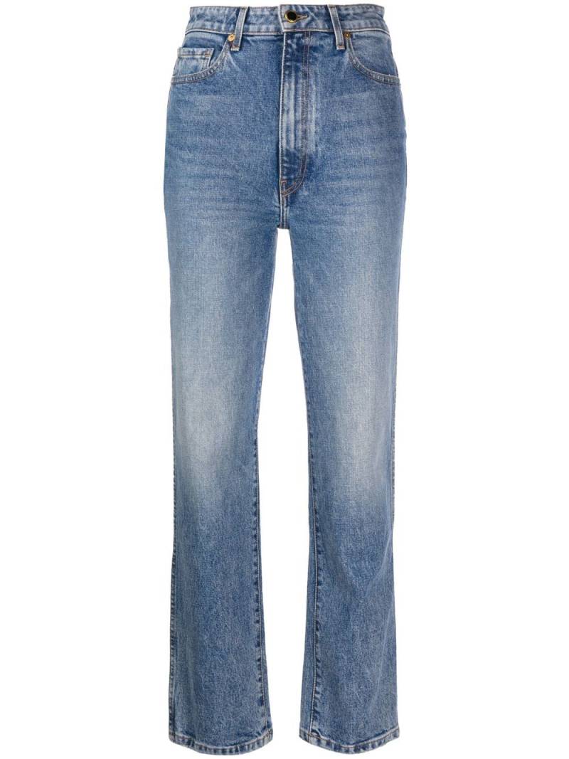 KHAITE Abigail high-waisted straight-leg jeans - Blue von KHAITE