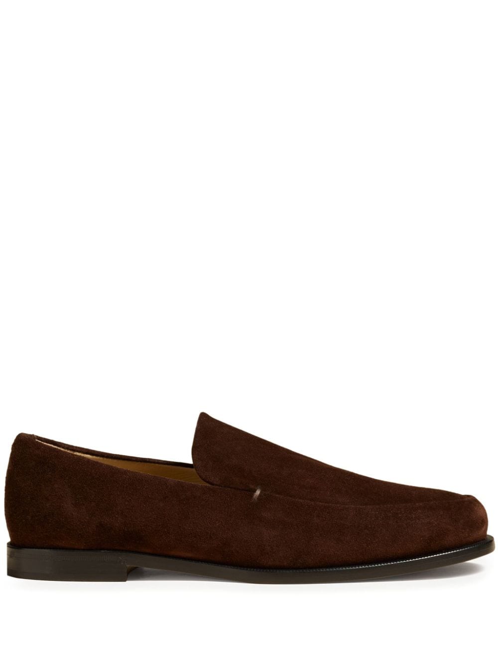 KHAITE Alessio suede loafers - Brown von KHAITE