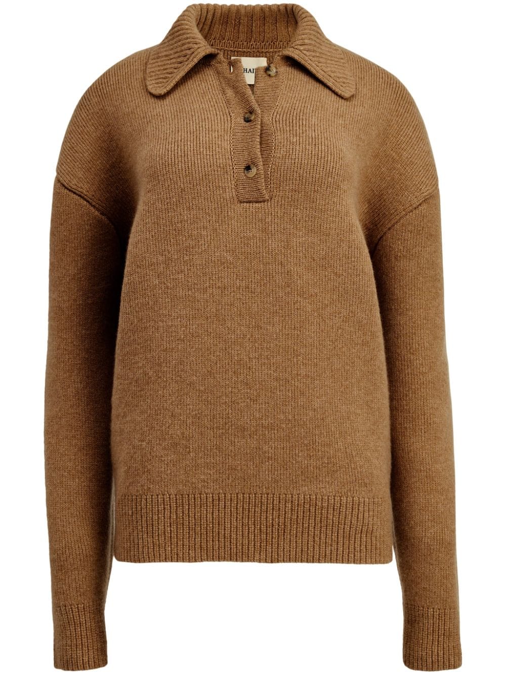 KHAITE Bristol polo-collar jumper - Brown von KHAITE