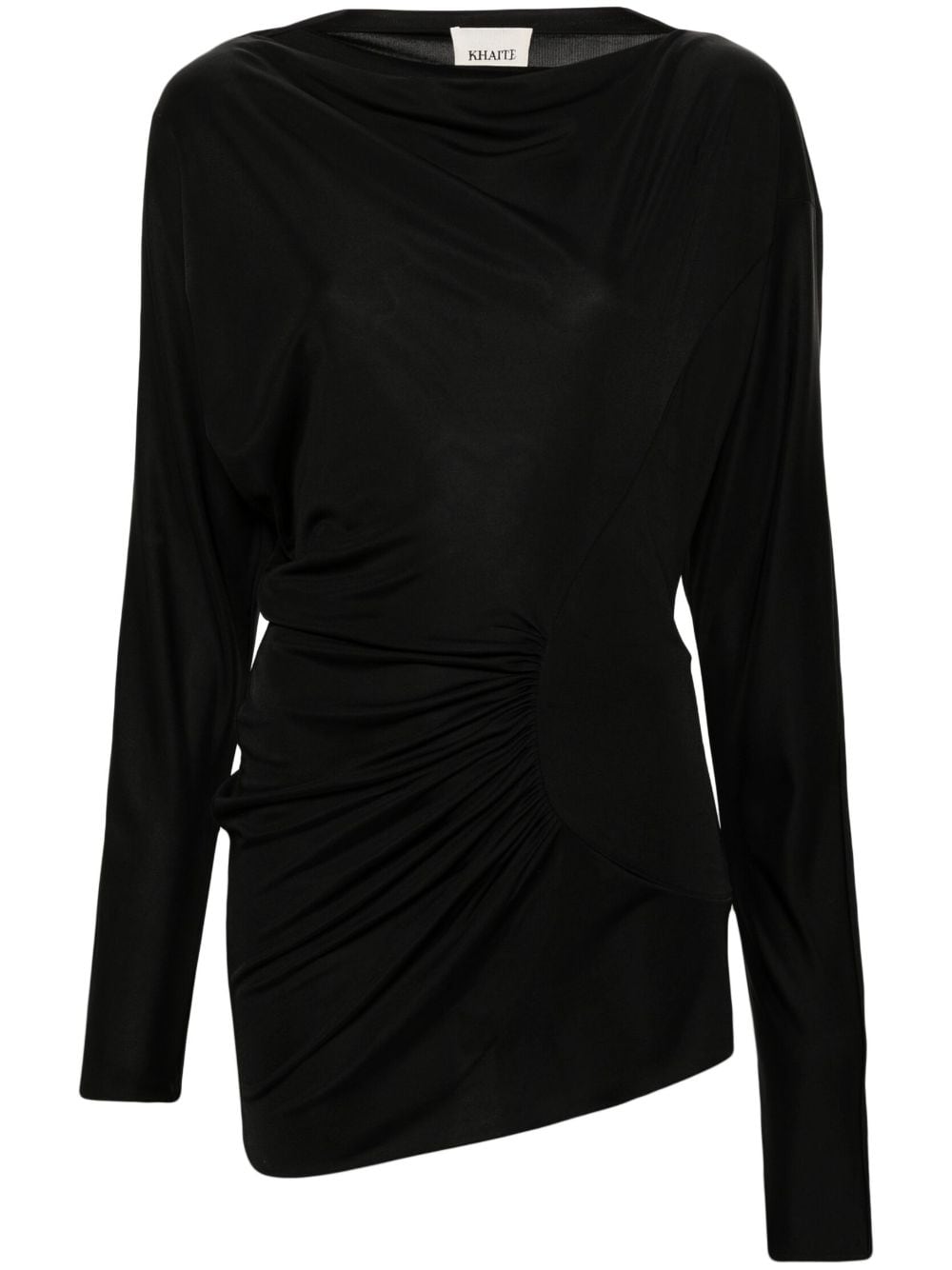 KHAITE Ciro long-sleeve minidress - Black von KHAITE