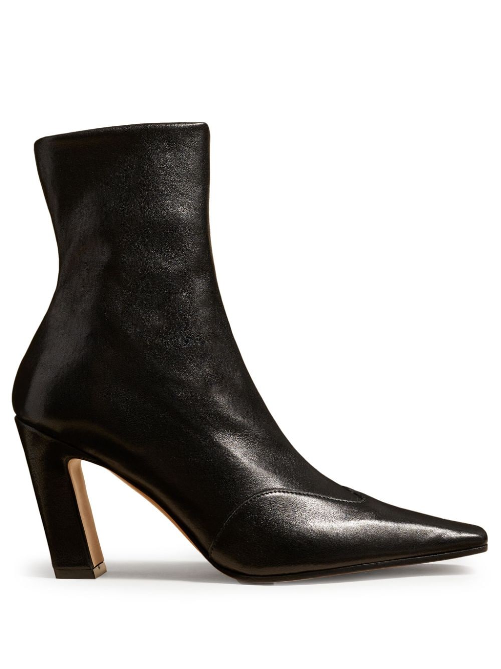 KHAITE The Nevada leather ankle boots - Black von KHAITE