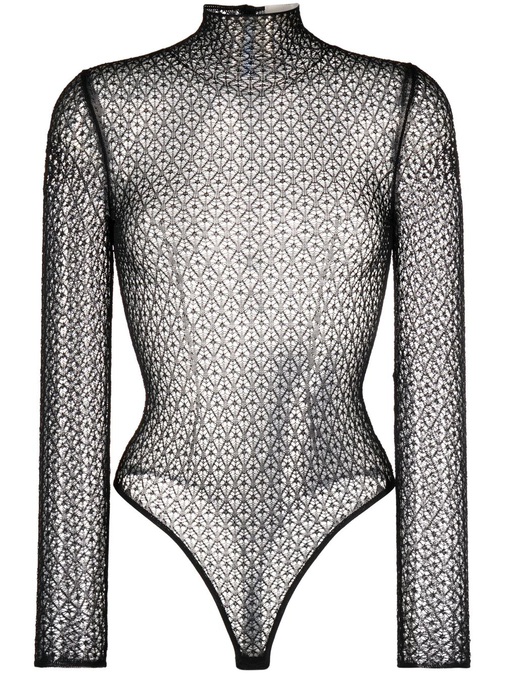 KHAITE Fena diamond-lace bodysuit - Black von KHAITE