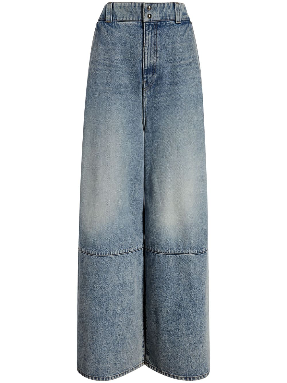 KHAITE Isla high-rise wide-leg jeans - Blue von KHAITE