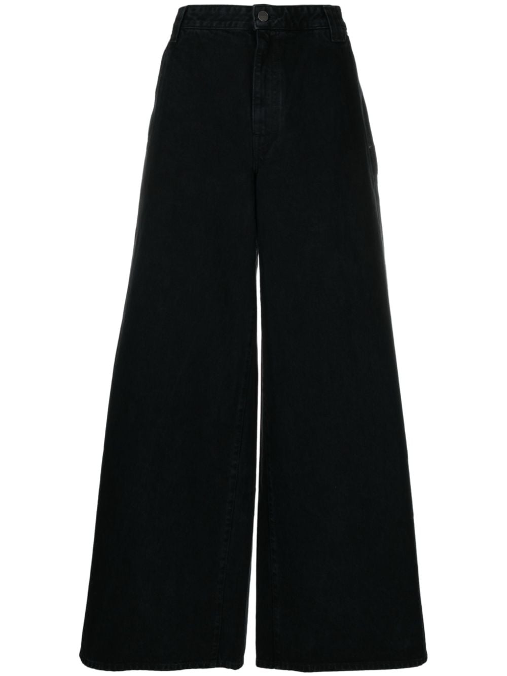 KHAITE The Jacob low-rise wide-leg jeans - Black von KHAITE