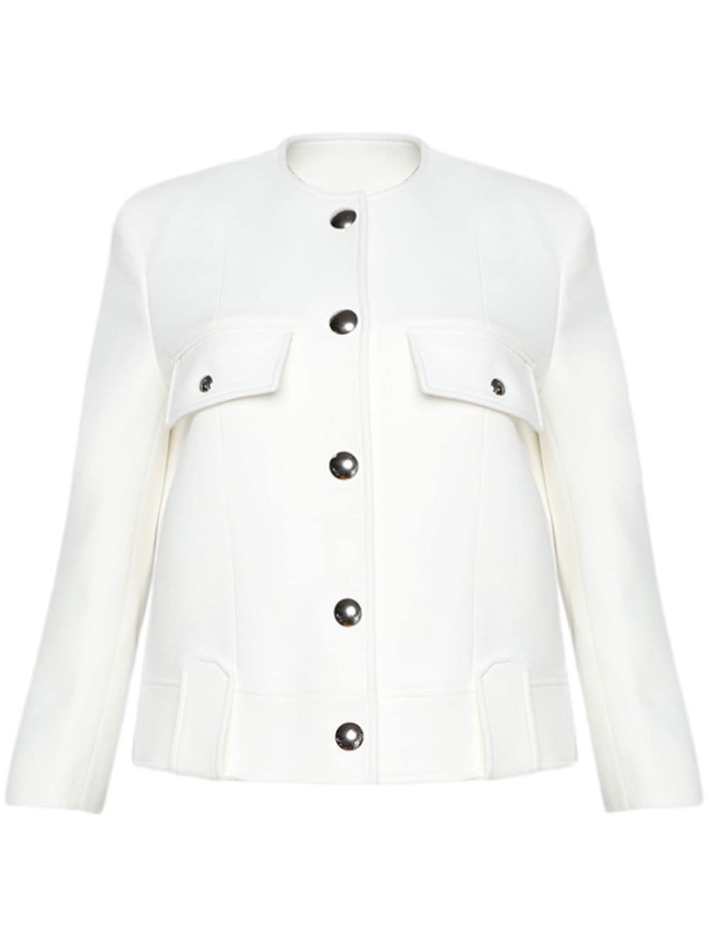 KHAITE Laybin press-stud jacket - White von KHAITE