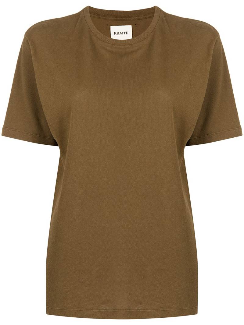 KHAITE Mae cotton T-shirt - Brown von KHAITE