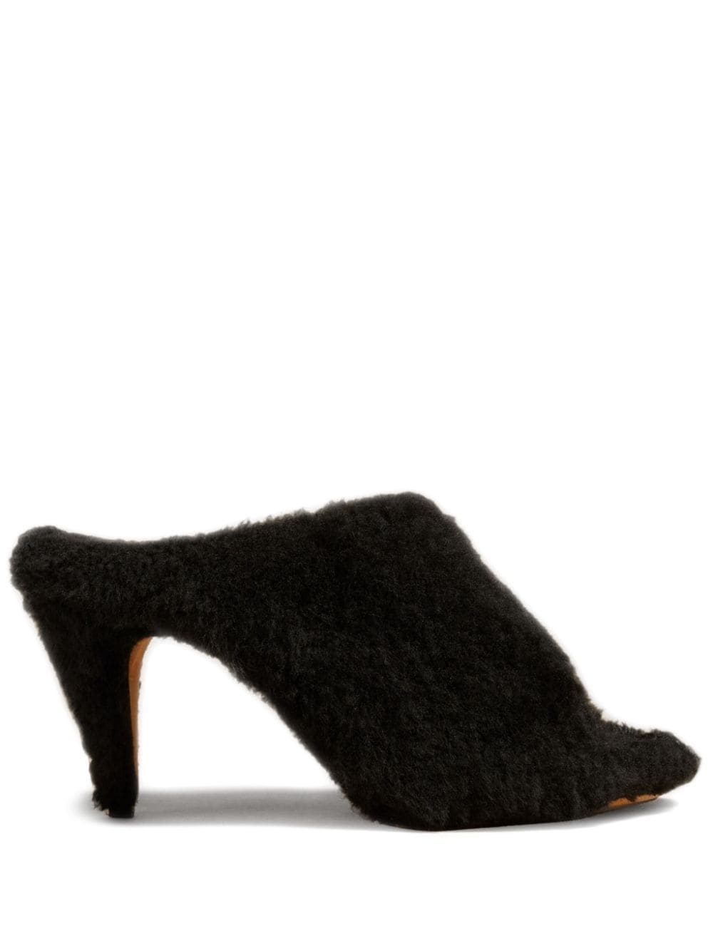 KHAITE Marion 90mm shearling mules - Brown von KHAITE