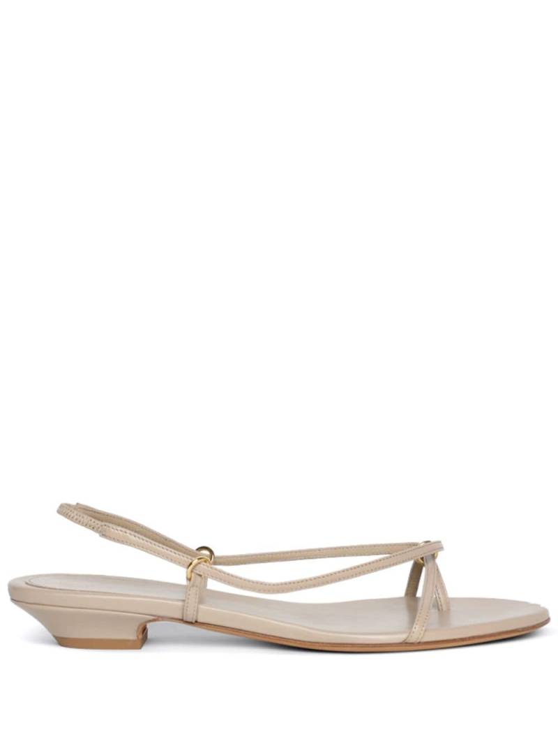 KHAITE Marion leather sandals - Neutrals von KHAITE