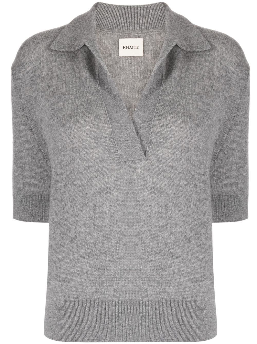 KHAITE Shrunken Jo cashmere top - Grey von KHAITE
