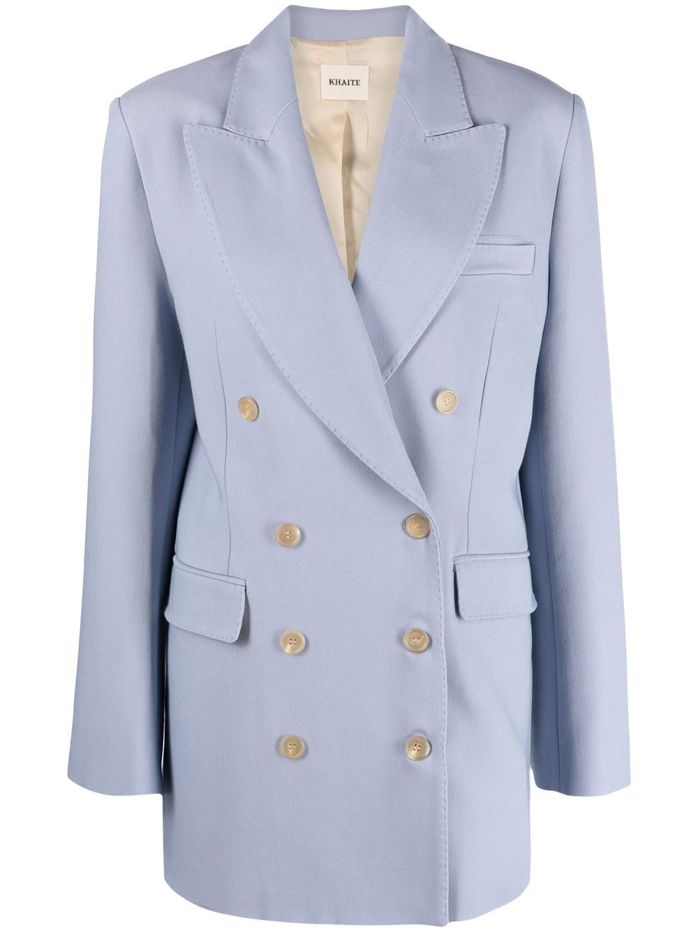 KHAITE The Balton double-breasted blazer - Blue von KHAITE