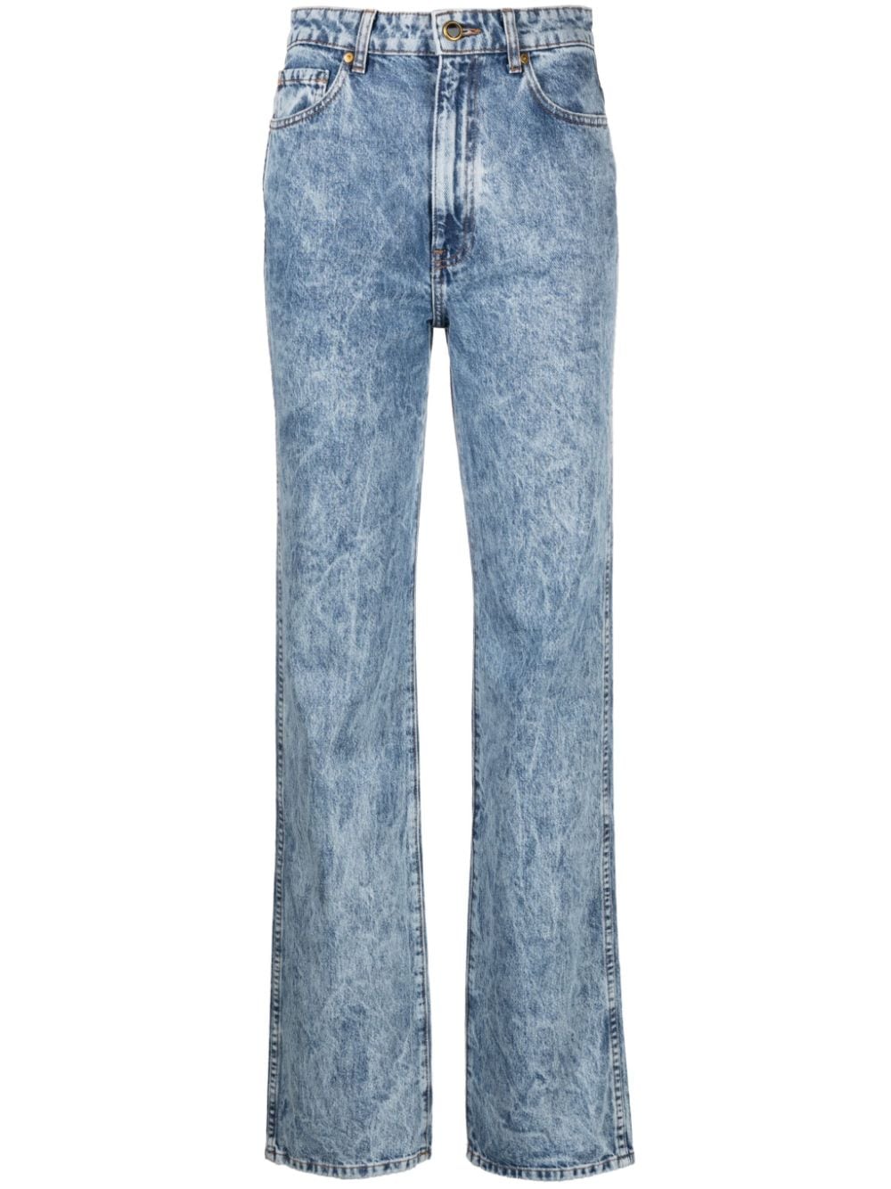 KHAITE The Danielle acid-wash jeans - Blue von KHAITE