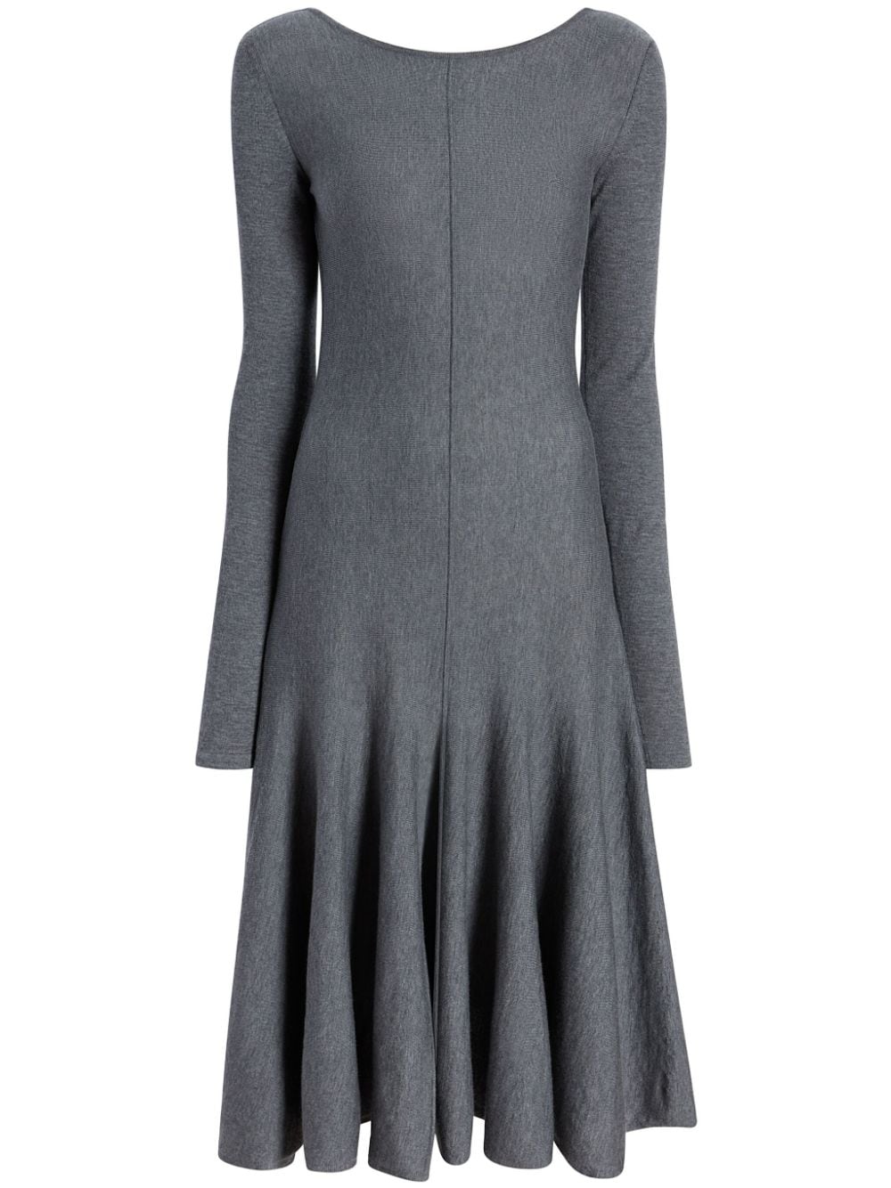 KHAITE The Dany pleated dress - Grey von KHAITE