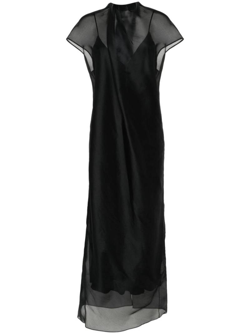 KHAITE The Essie organza maxi dress - Black von KHAITE