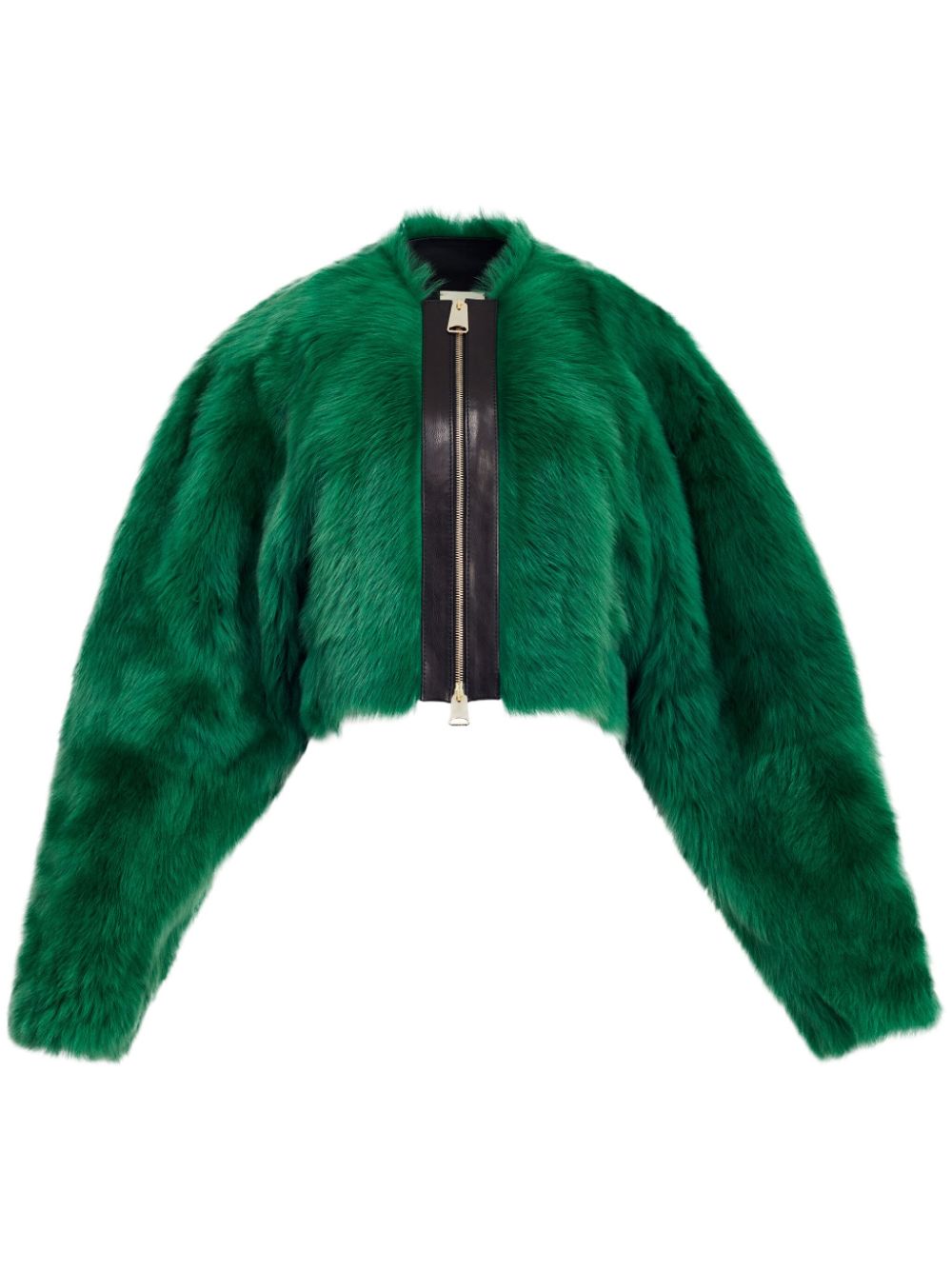 KHAITE The Gracell shearling jacket - Green von KHAITE