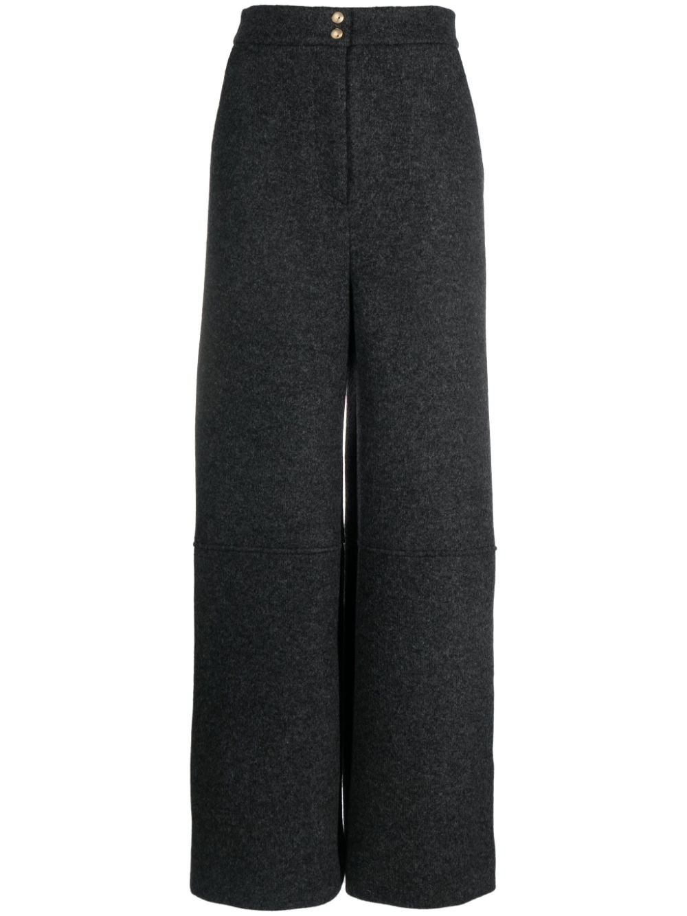 KHAITE The Krisla high-waisted trousers - Grey von KHAITE