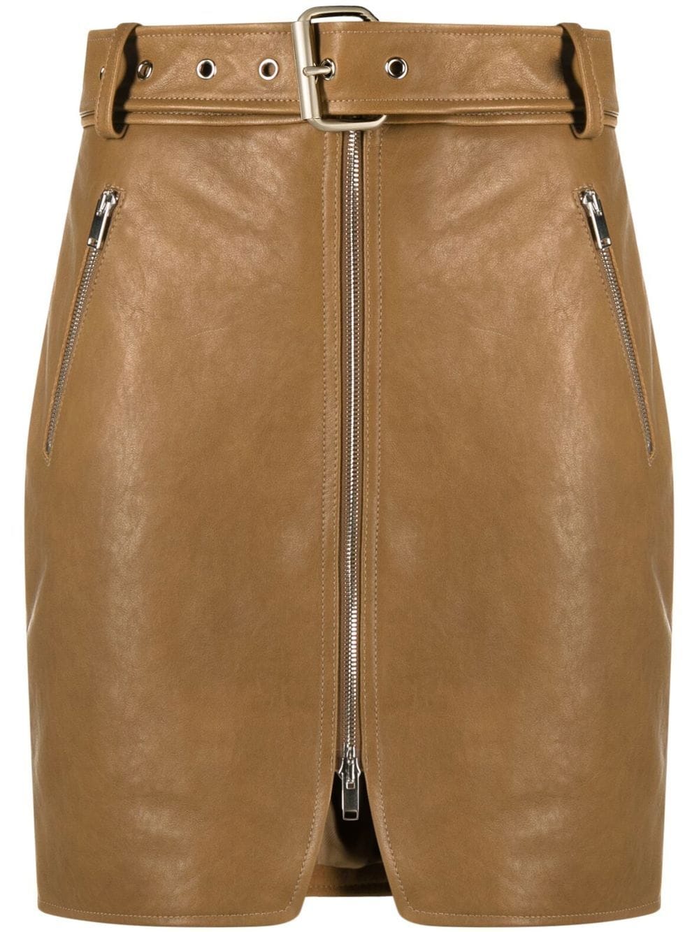 KHAITE The Luana leather skirt - Brown von KHAITE