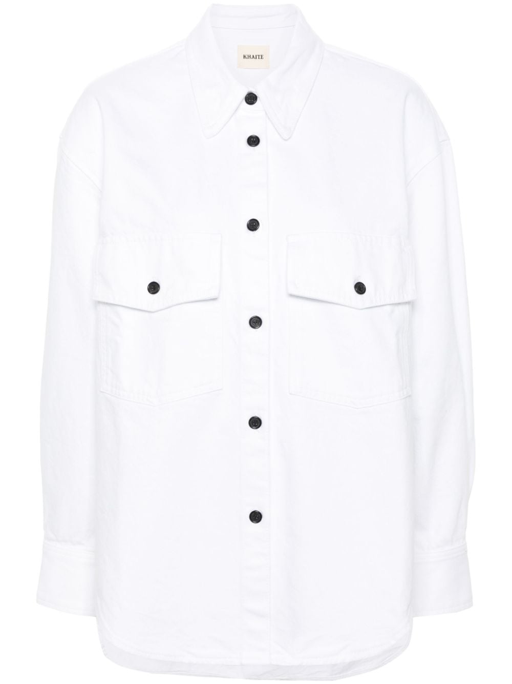 KHAITE The Mahmet oversized denim shirt - White von KHAITE