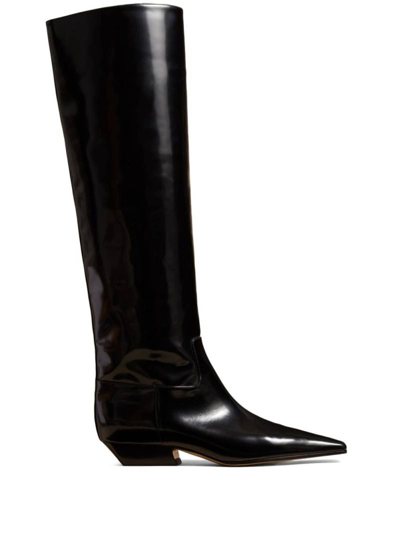 KHAITE The Marfa knee-high leather boots - Black von KHAITE