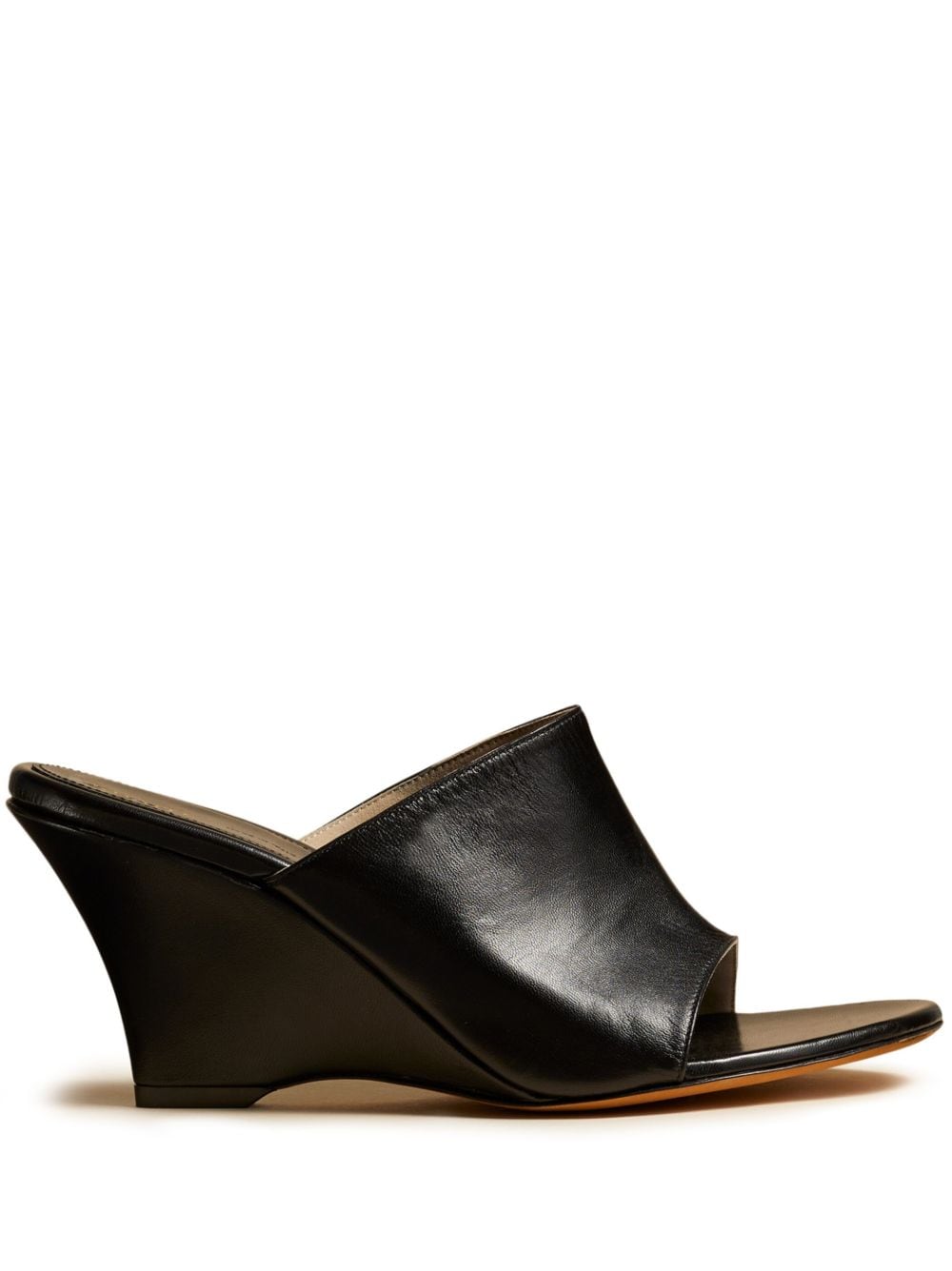 KHAITE The Marion 75mm leather sandals - Black von KHAITE