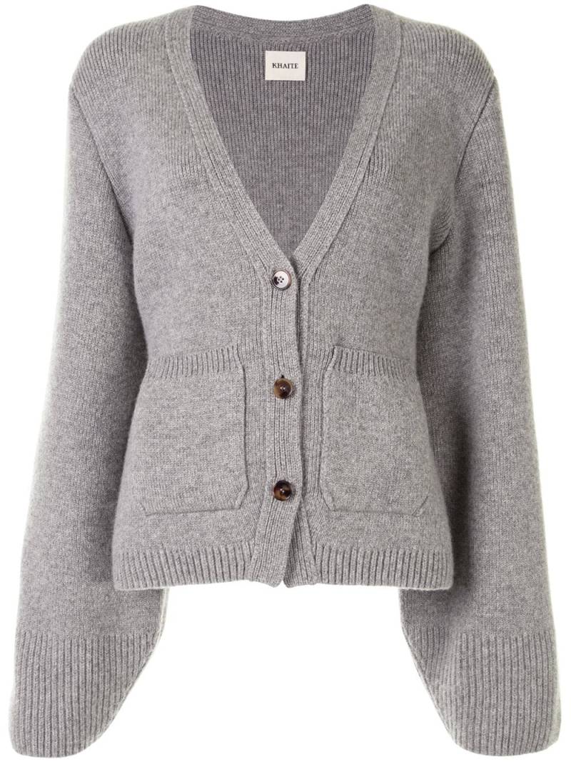 KHAITE The Scarlet cashmere-blend cardigan - Grey von KHAITE