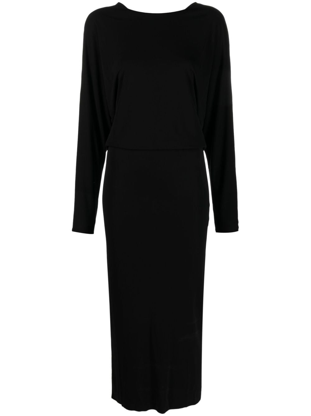 KHAITE Trina cut-out draped maxi dress - Black von KHAITE