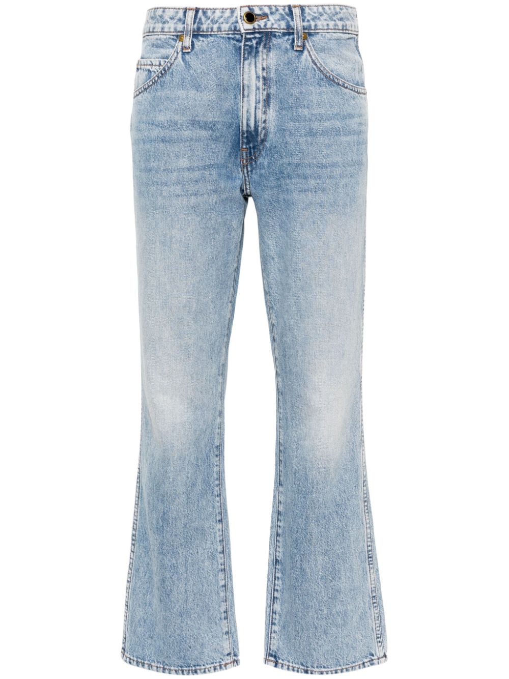 KHAITE cropped flared jeans - Blue von KHAITE