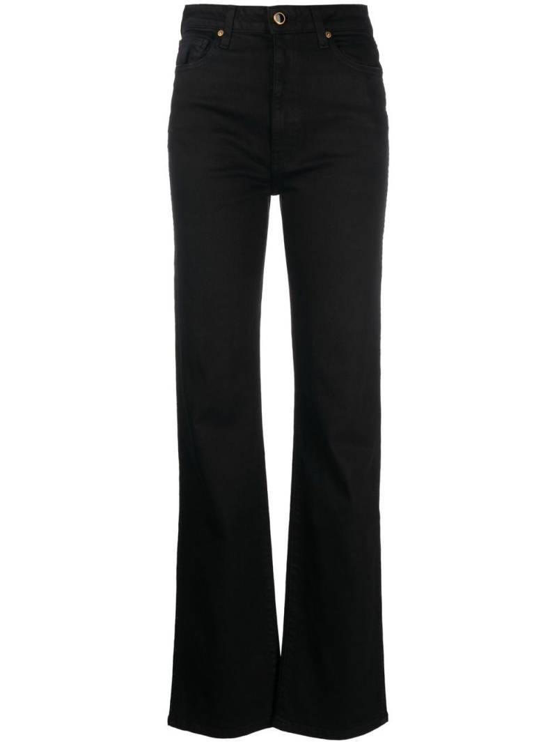 KHAITE high-rise straight-leg jeans - Black von KHAITE