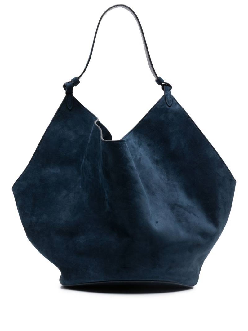 KHAITE medium Lotus suede tote bag - Blue von KHAITE