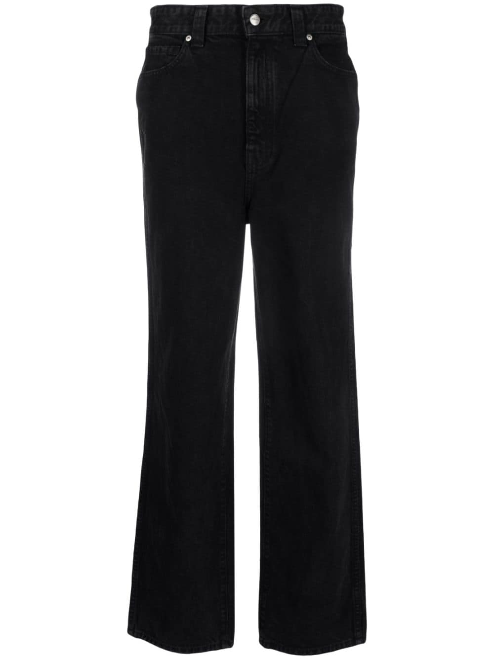 KHAITE straight-leg cotton jeans - Black von KHAITE