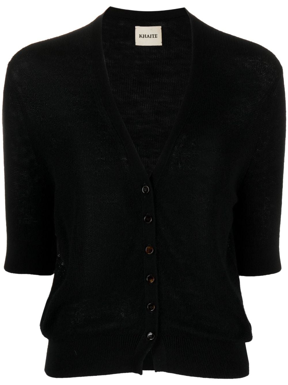 KHAITE The Dianna cashmere cardigan - Black von KHAITE