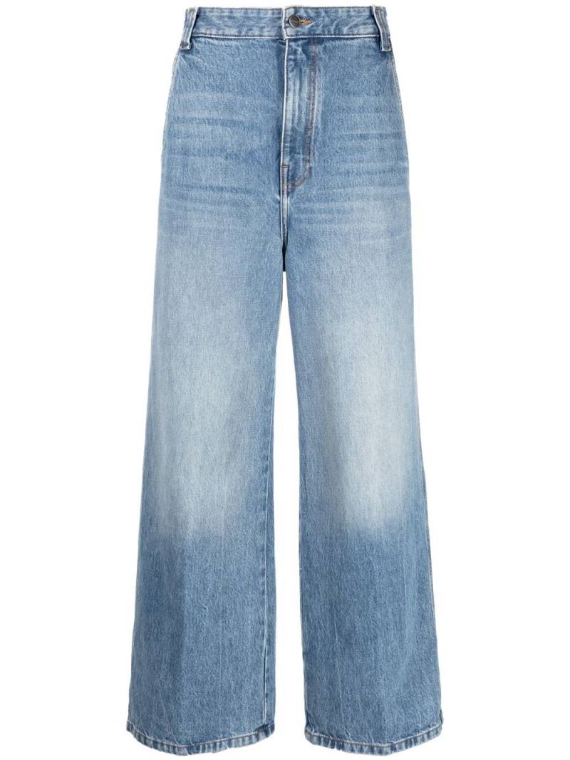 KHAITE wide-leg denim jeans - Blue von KHAITE