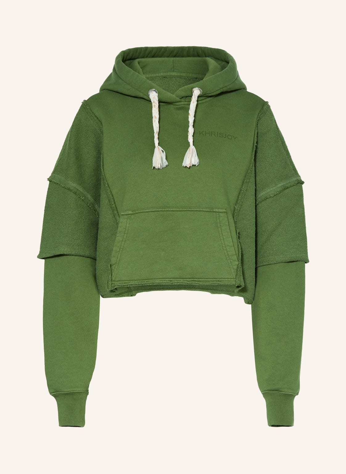 Khrisjoy Cropped-Hoodie gruen von KHRISJOY