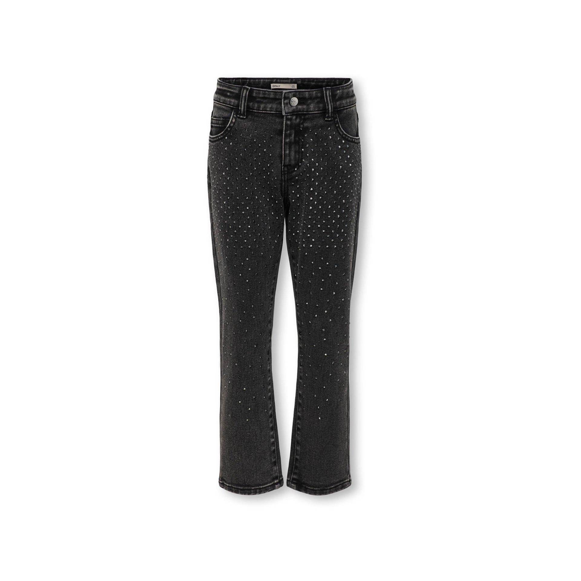 Jeans Mädchen Schwarz 134 von KIDS ONLY